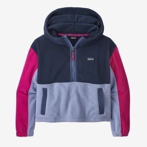 Kids' Microdini Cropped Fleece Hoody Pullover NWT L